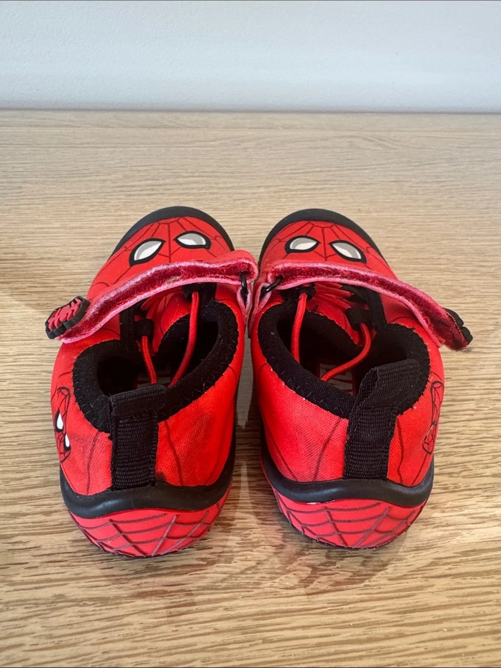 Kids Red Spider-Man Velcro Water Shoes - Kids Size 7/8